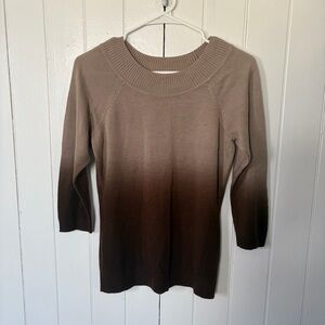 AB Studio Taupe Knit Top